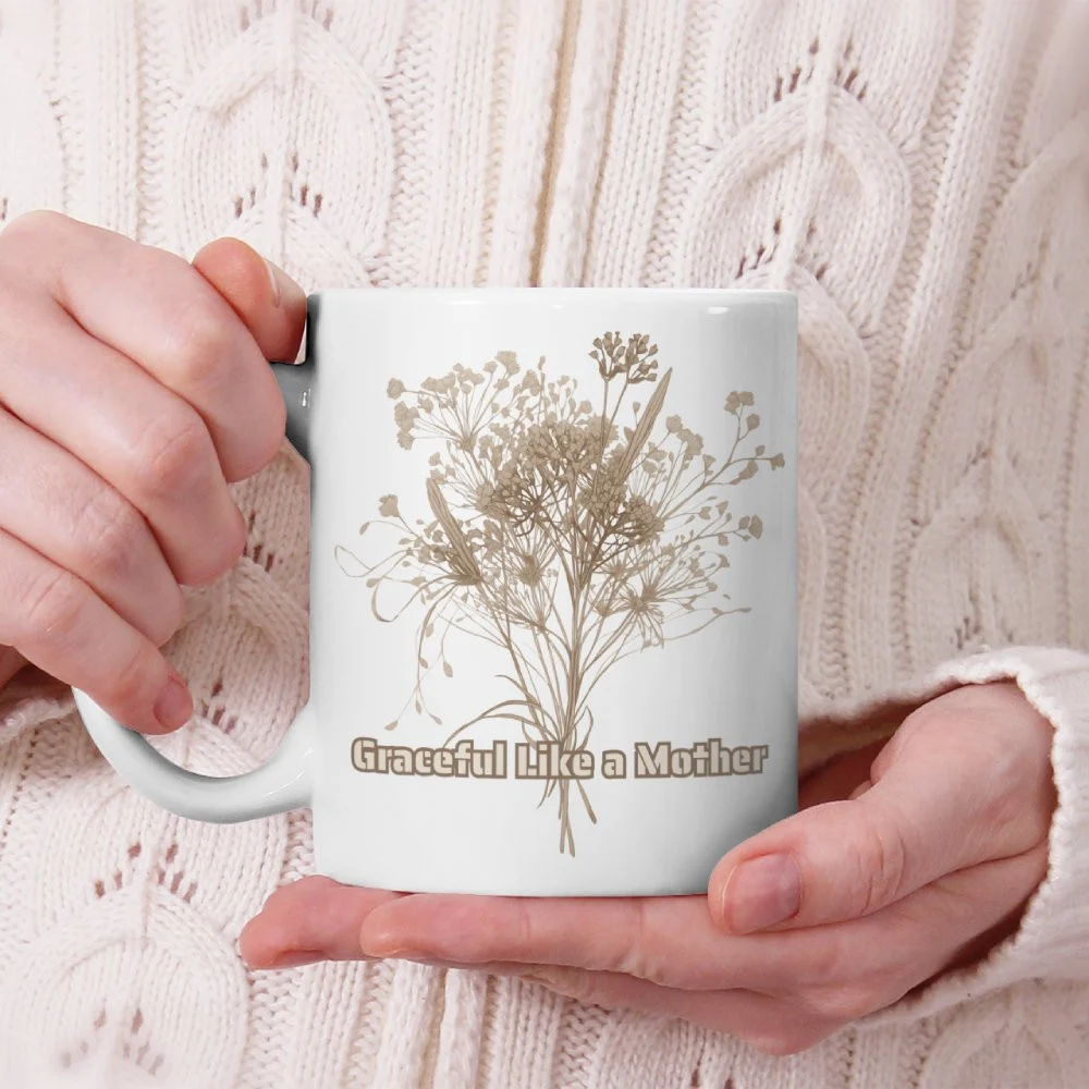 Best Mugs for Mom This Mother's Day The Graceful Like a Mother Botanical Mug