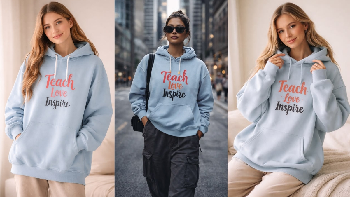Teach Love Inspire Hoodie - Aesthetic Educator Inspirational Sweatshirt