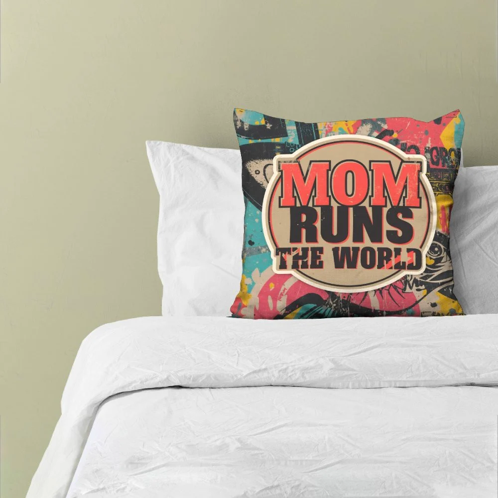 10 Mother's Day Gifts for the Mom Who Has Everything Mom Runs The World Throw Pillow