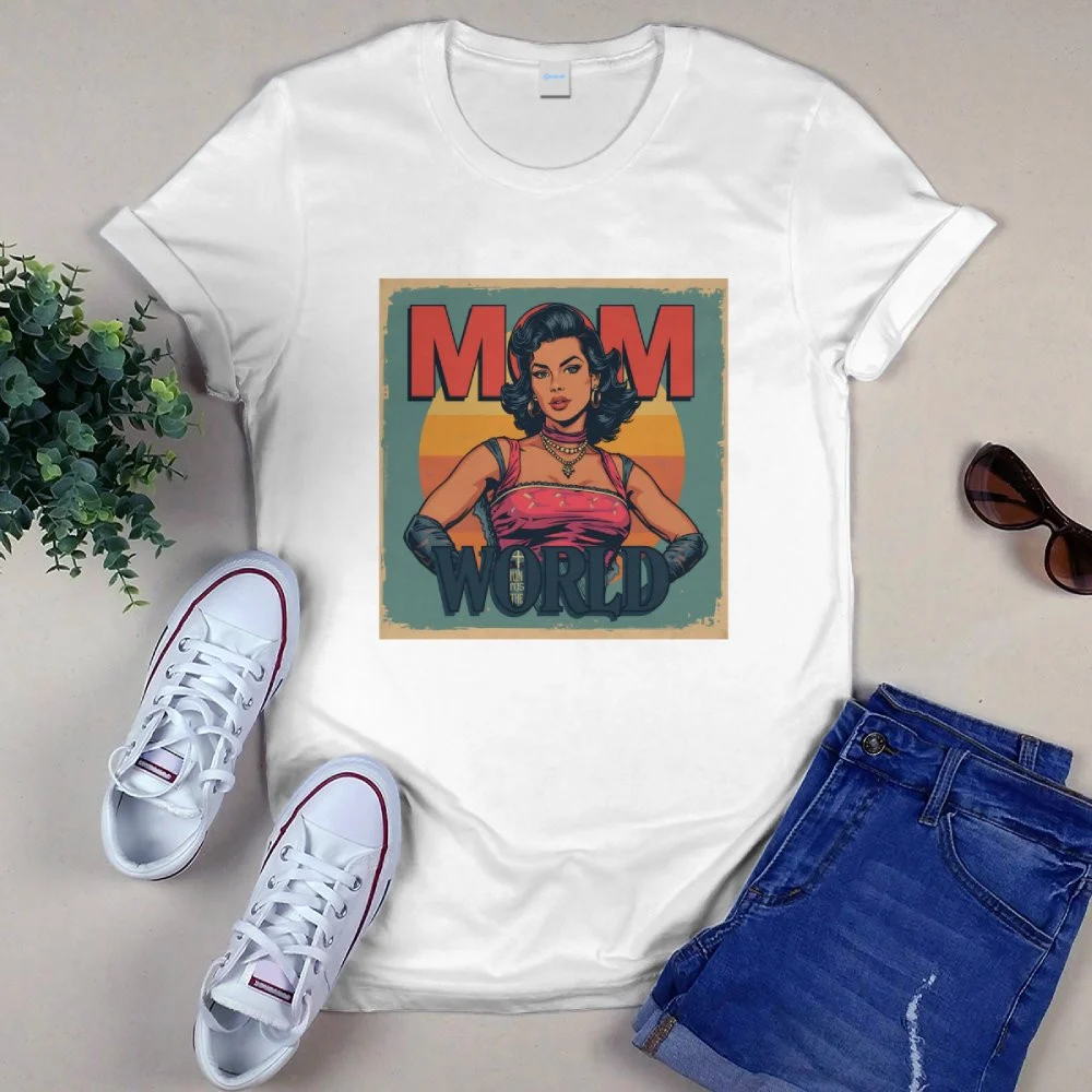 Funny Mother's Day Gifts That'll Make Her Actually Laugh Mom Runs The World Retro Tee