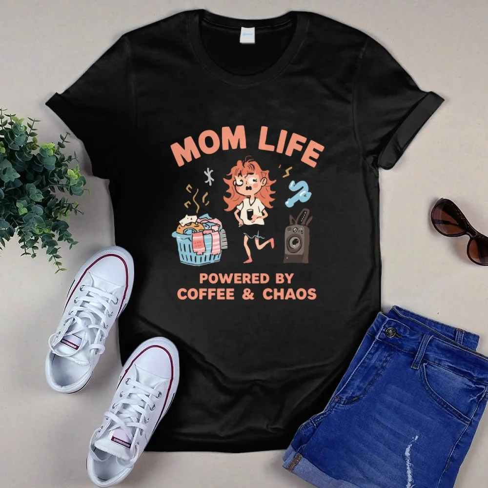 Funny Mother's Day Gifts That'll Make Her Actually Laugh Mom Life Powered by Coffee & Chaos Tee
