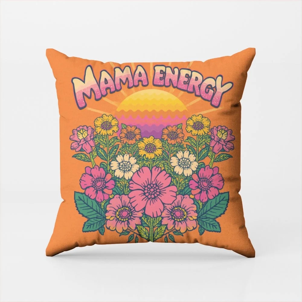 15 Best Mother's Day Gifts She'll Actually Love in 2026 Mama Energy Retro Sunset Throw Pillow