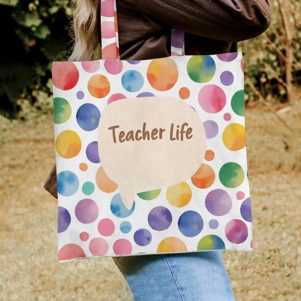The Teacher Life Tote Bag — Because Teachers Carry Everything