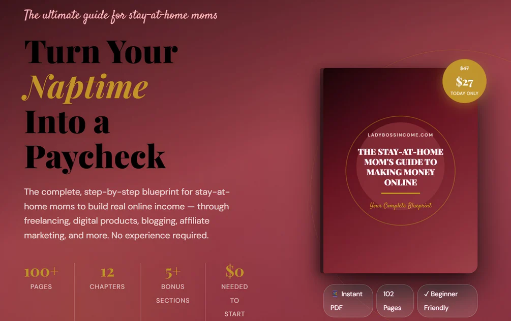 Stay-At-Home Mom's Guide to Making Money Online: Review Stay-At-Home Mom