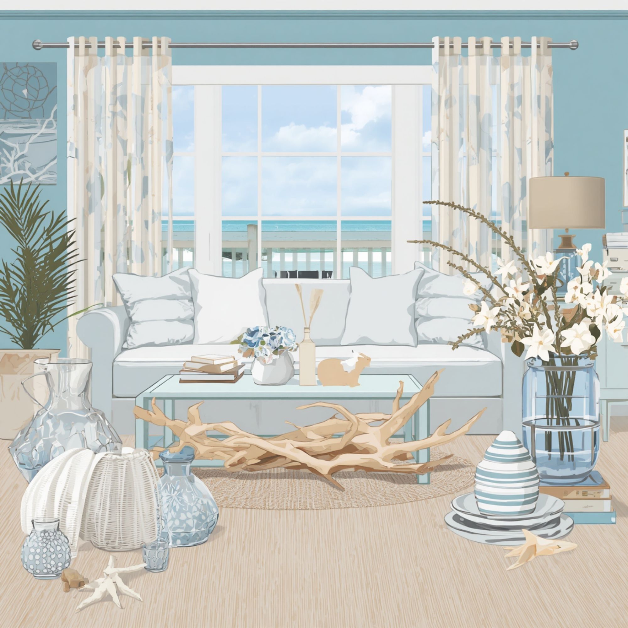 Summer Home Decor: Easy Coastal Touches summer home decor 3