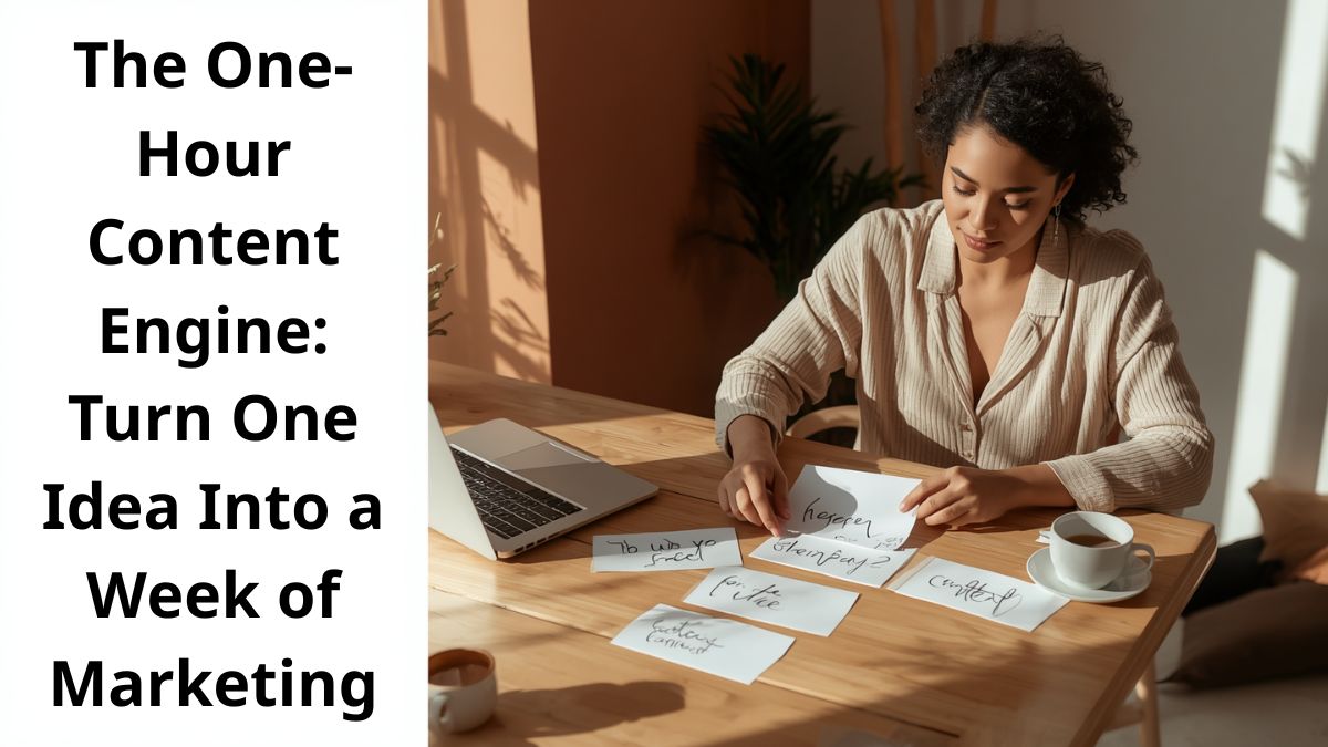 The One-Hour Content Engine: Turn One Idea Into a Week of Marketing the one hour content engine 4