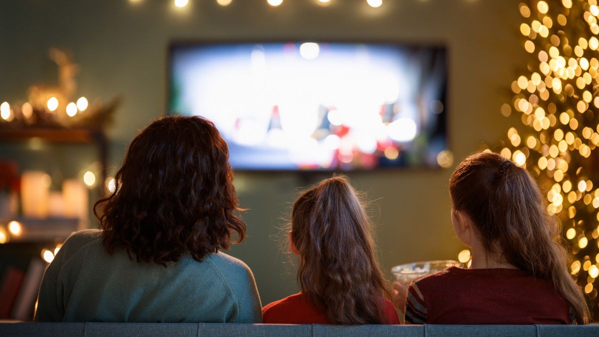christmas movie night setup 6