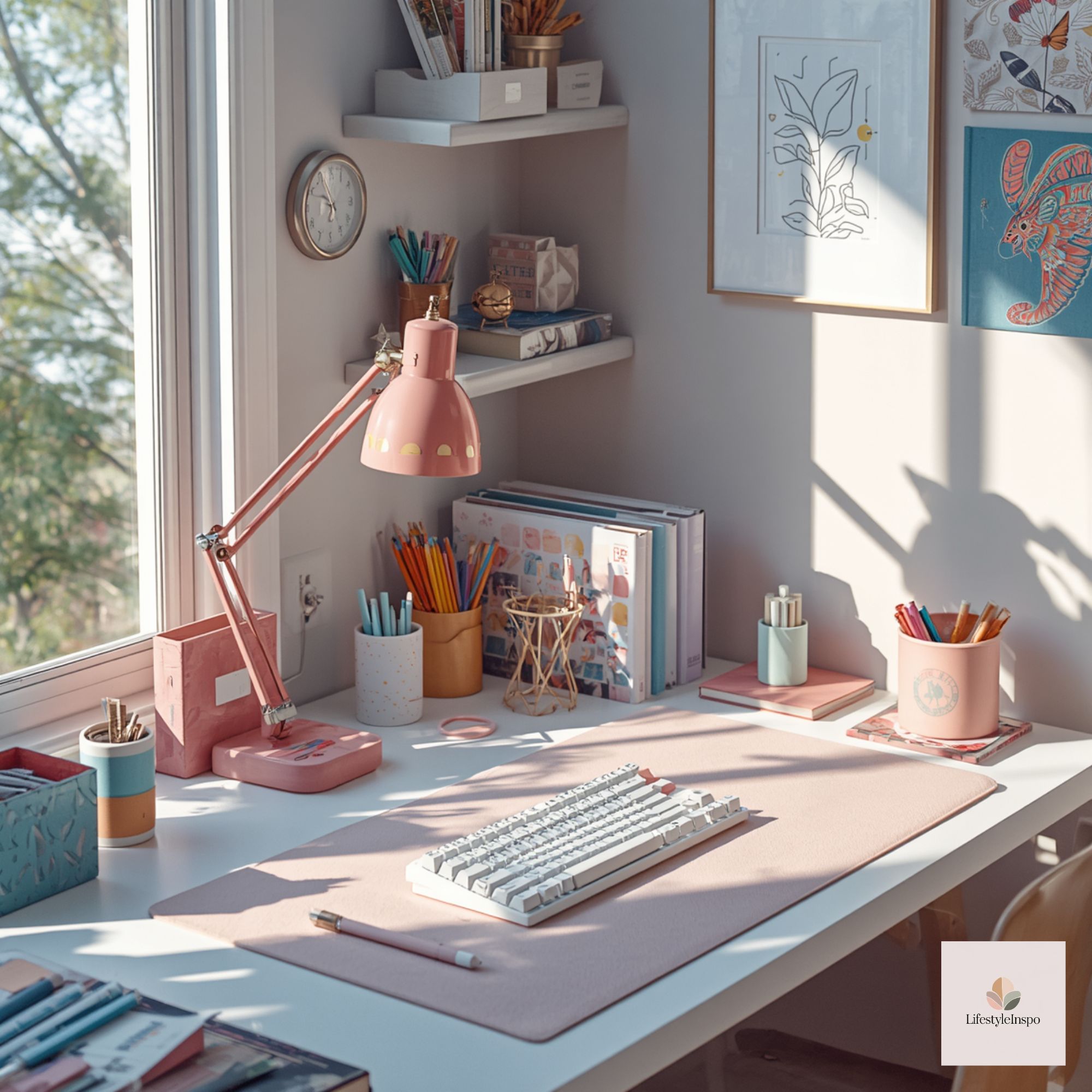 Colorful Desk Decor Ideas 1