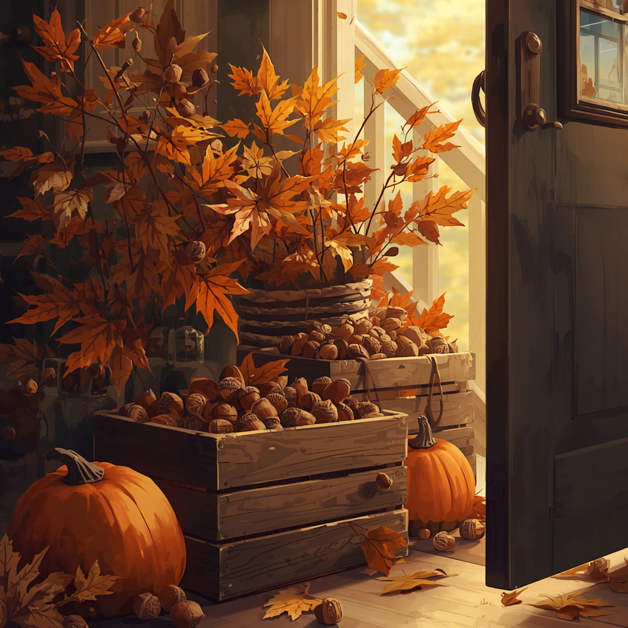 Fall Entryway Storage That Still Feels Like Autumn Fall Entryway Storage 1