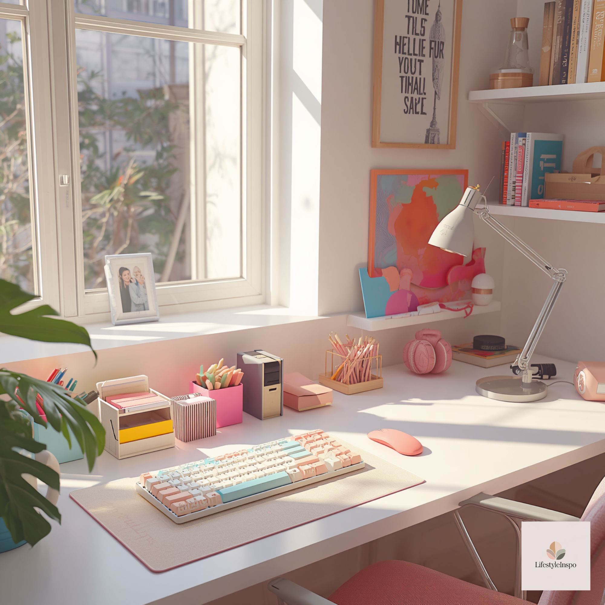 Colorful Desk Decor Ideas 2