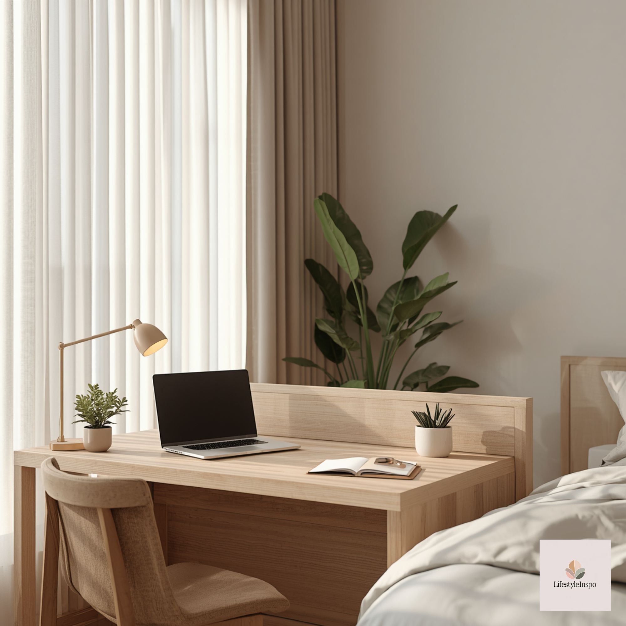 How to Set Up a Desk in Your Bedroom Without Letting Work Take Over Set Up a Desk in Your Bedroom 3