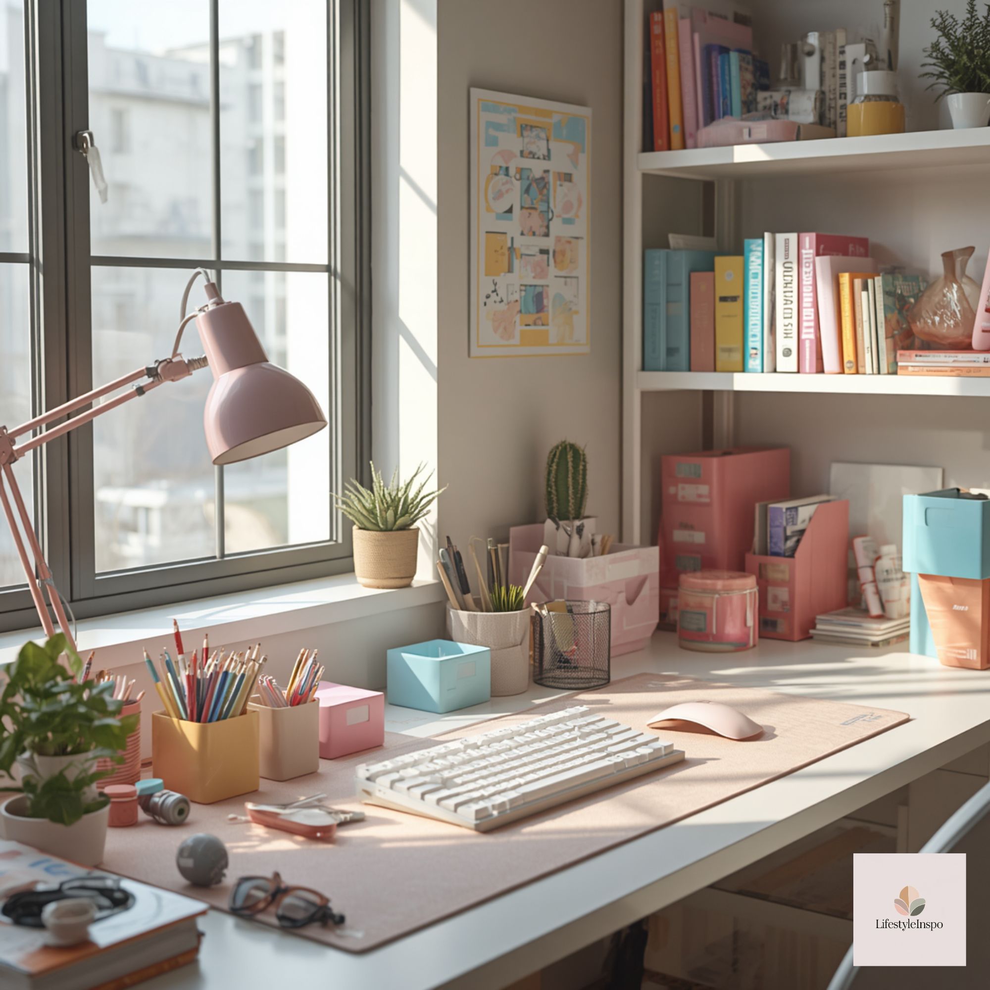 Colorful Desk Decor Ideas 4