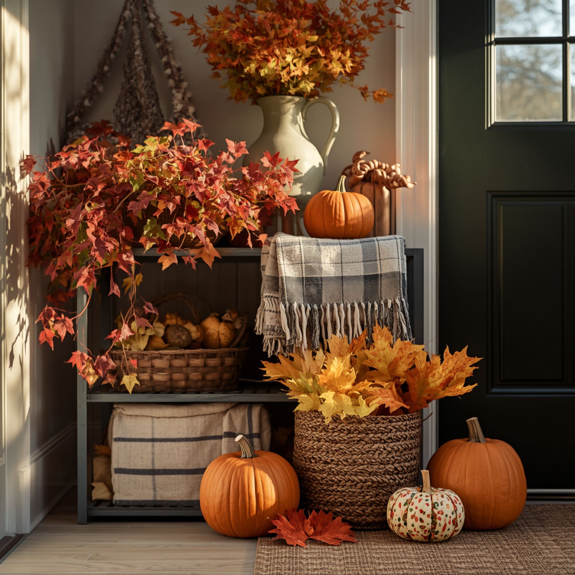 Fall Entryway Storage That Still Feels Like Autumn Fall Entryway Storage 4