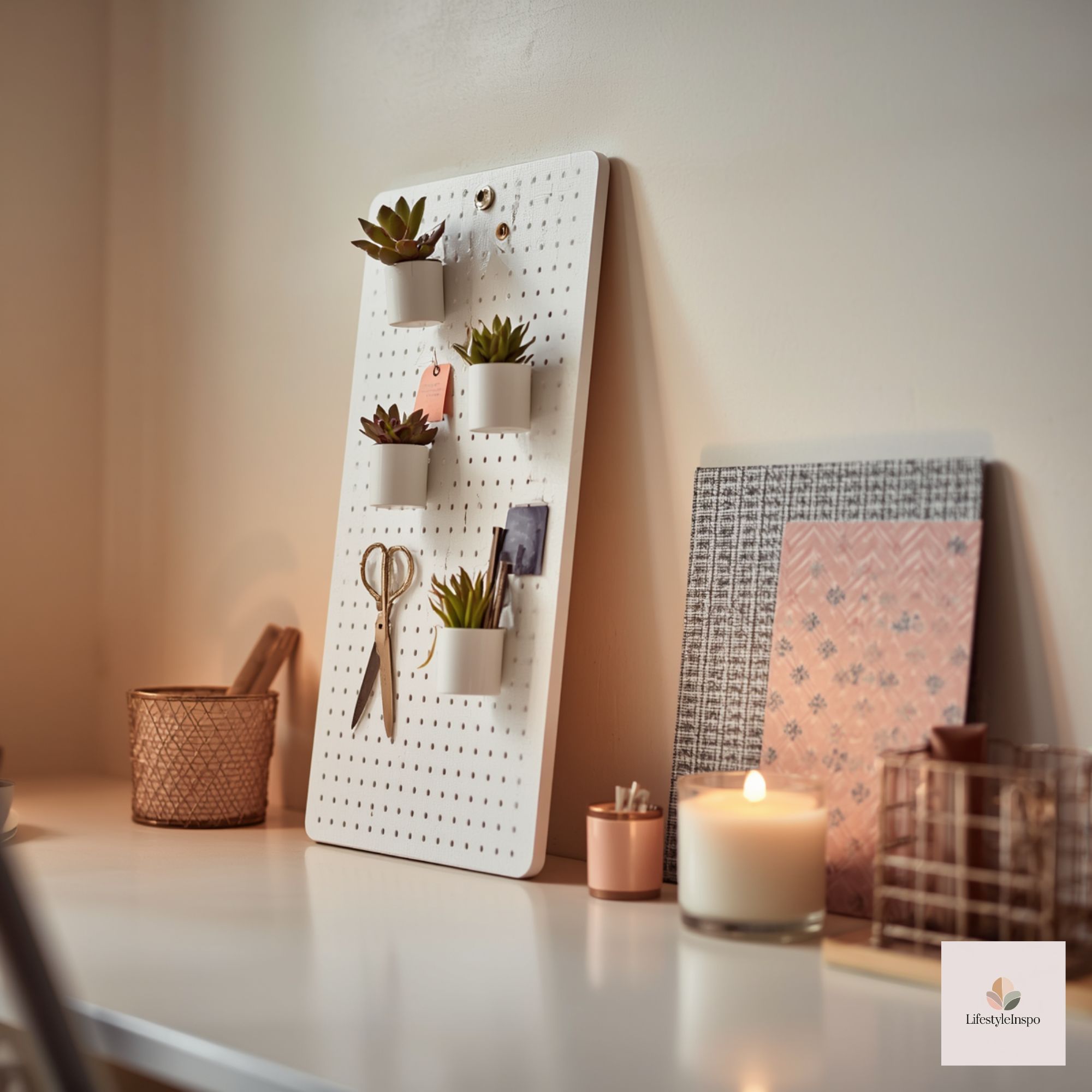 Renter-Friendly Desk Decor 5