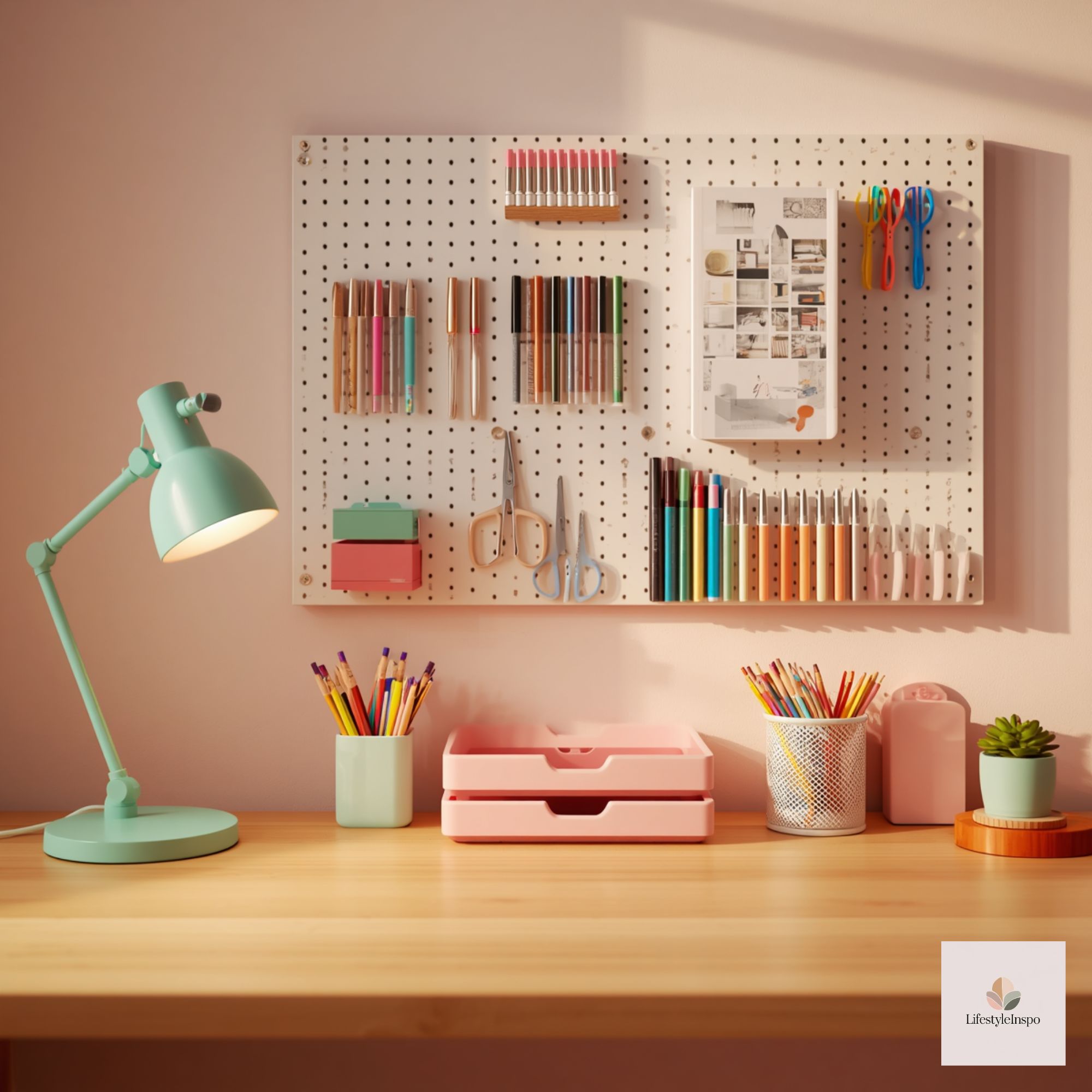 Colorful Desk Decor Ideas 6