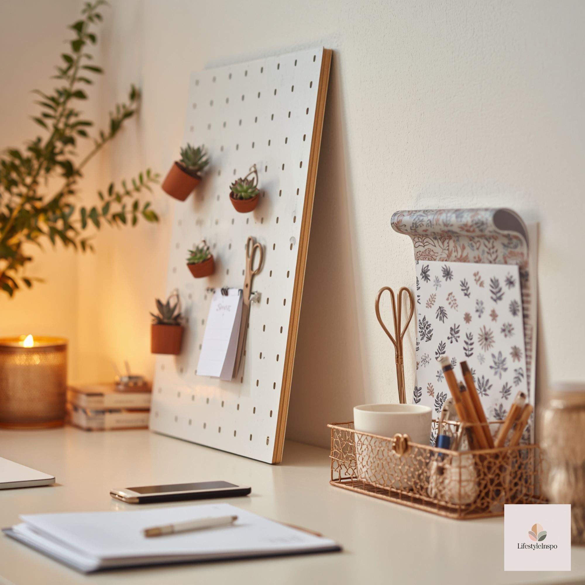 Renter-Friendly Desk Decor 7