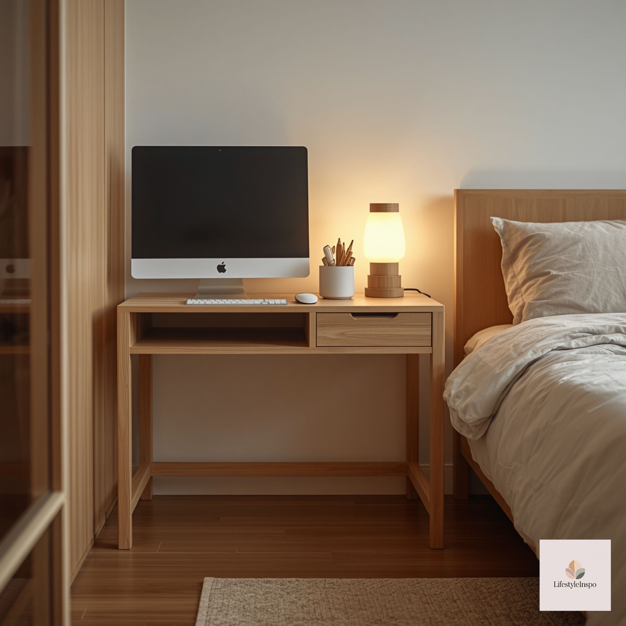 How to Set Up a Desk in Your Bedroom Without Letting Work Take Over Set Up a Desk in Your Bedroom 8
