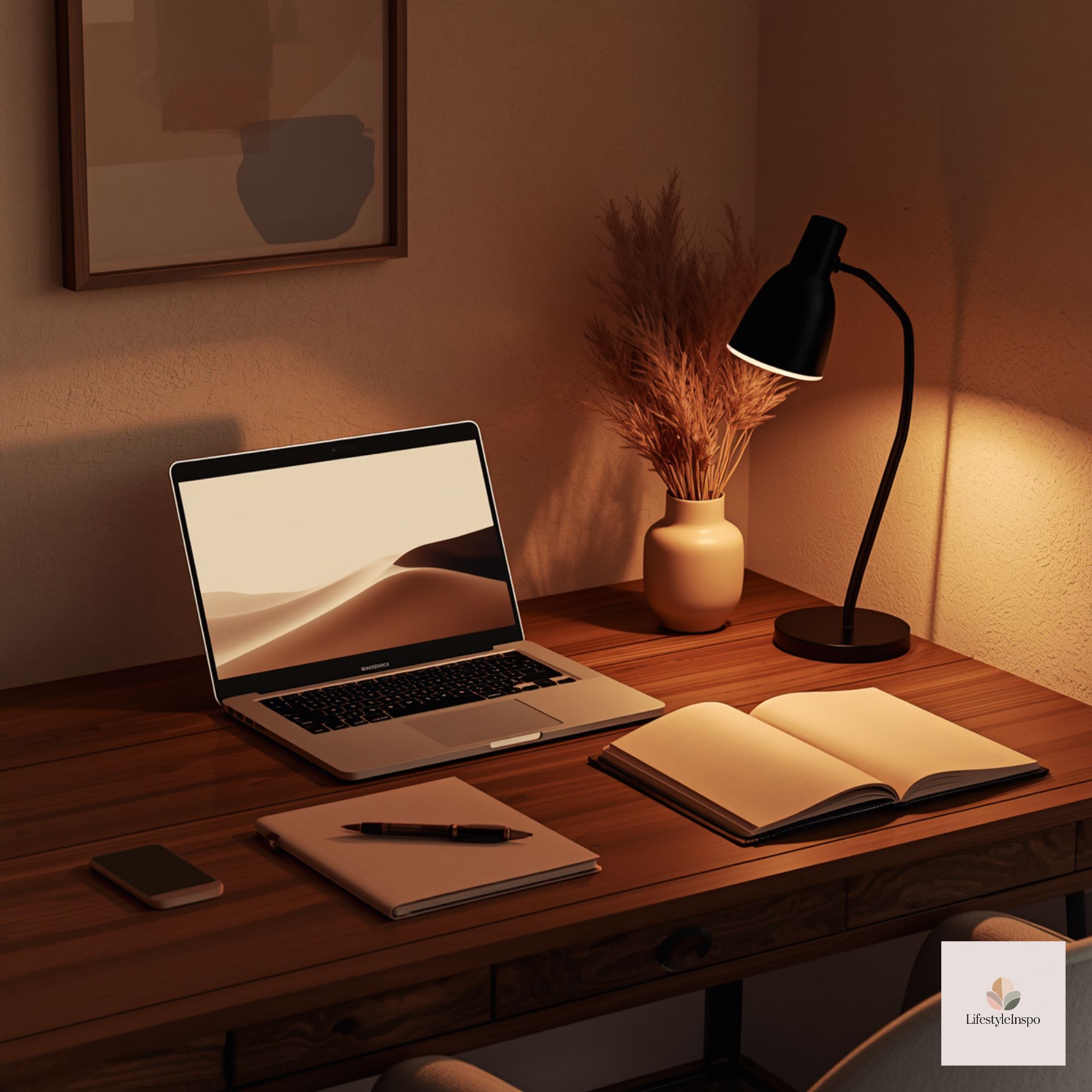 A Warm Minimalist Desk Setup: Keep the Surface Clear, Not Your Personality Warm Minimalist Desk Setup 8