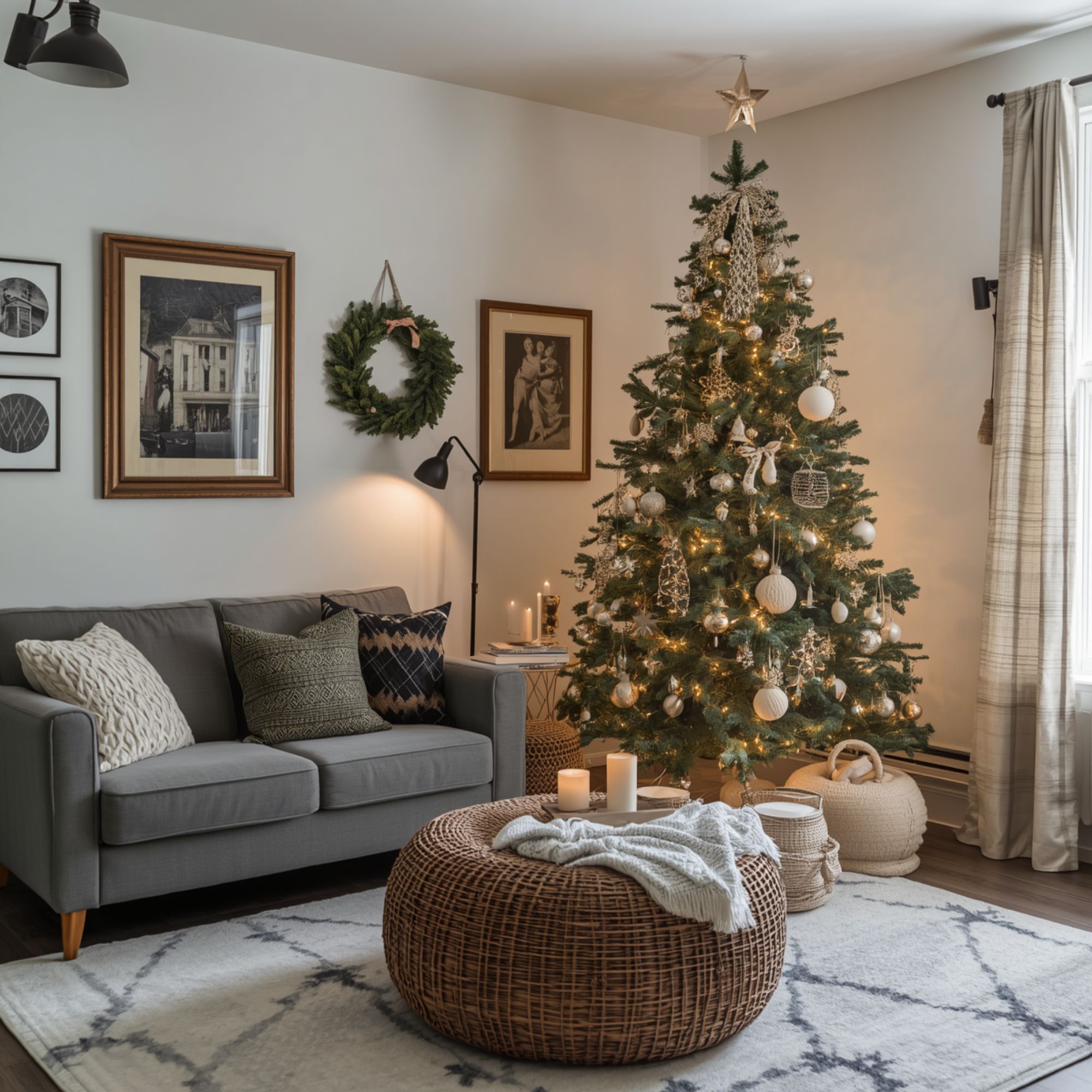Christmas Decorating for a Studio Apartment: A Cozy Look Without a Full-Size Tree christmas decorating 4