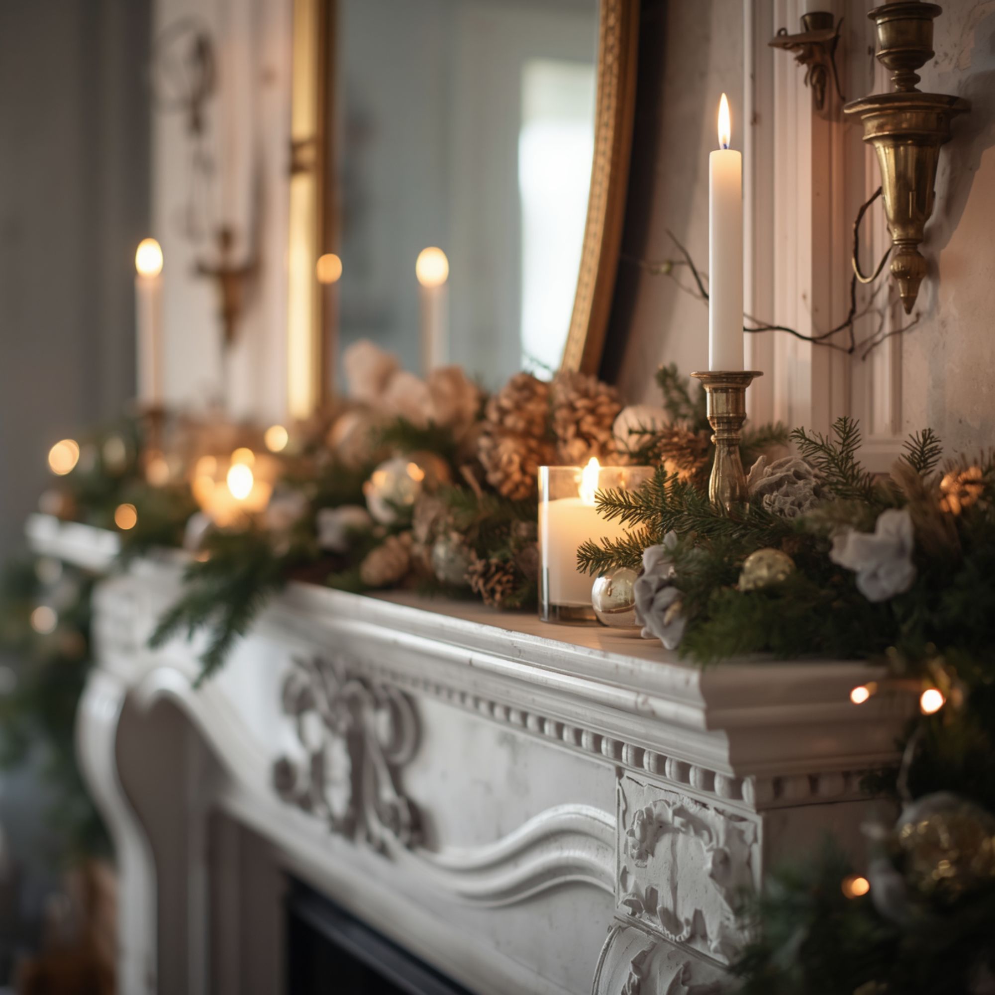 christmas mantel 2