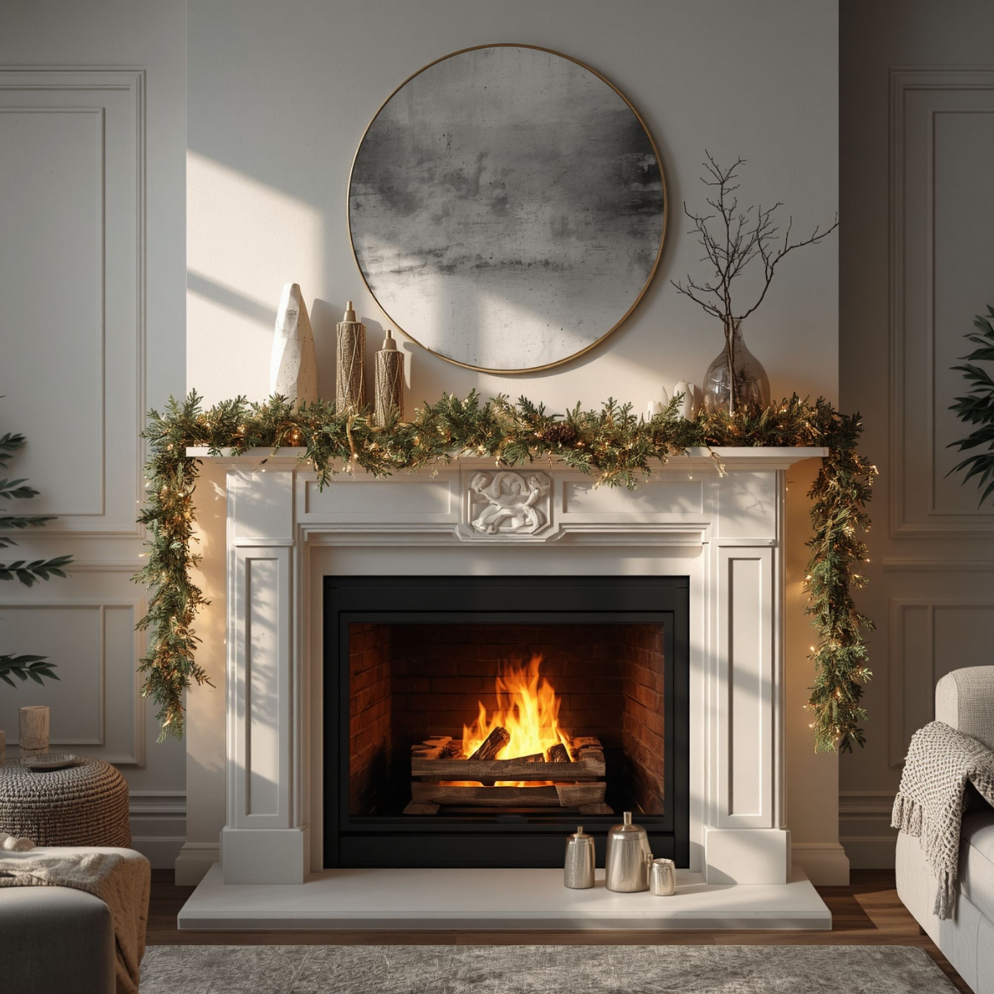 christmas mantel 4