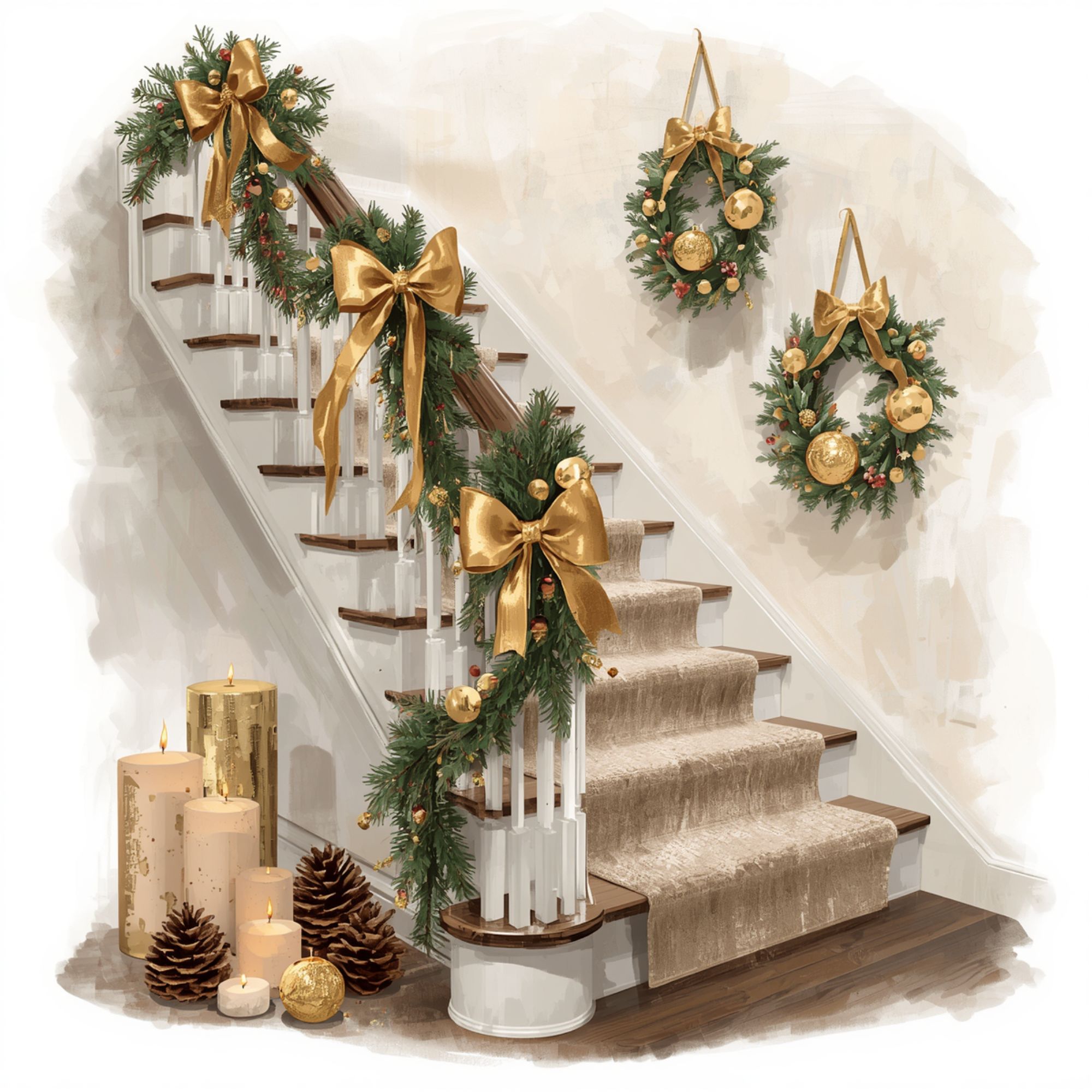 christmas staircase 1
