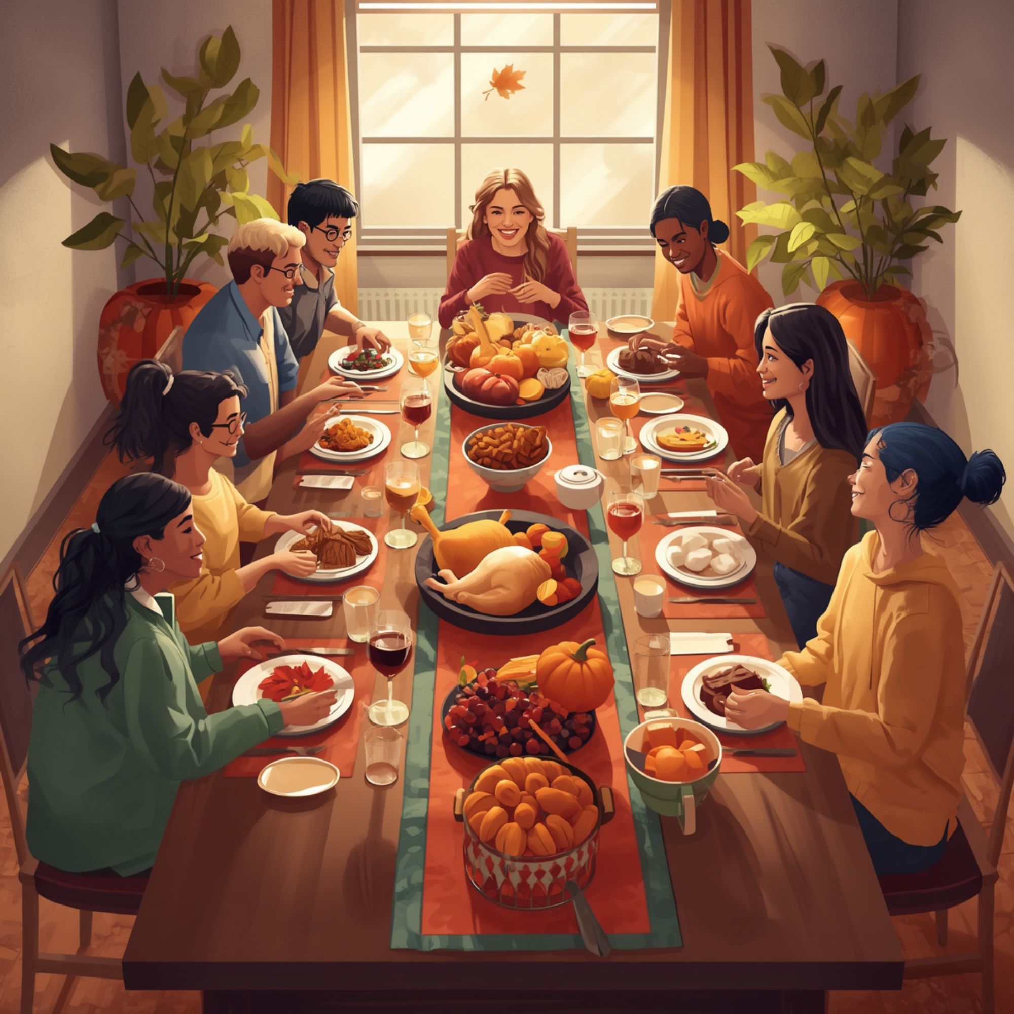 An Inclusive Thanksgiving Table: Comfortable Seating, Clear Serving Space, and Thoughtful Details An Inclusive Thanksgiving Table