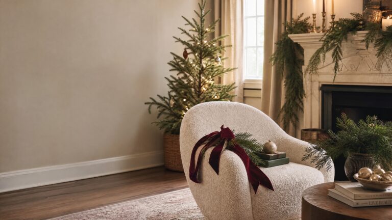 How to Create a Warm, Collected Christmas Living Room Without Buying All New Decor