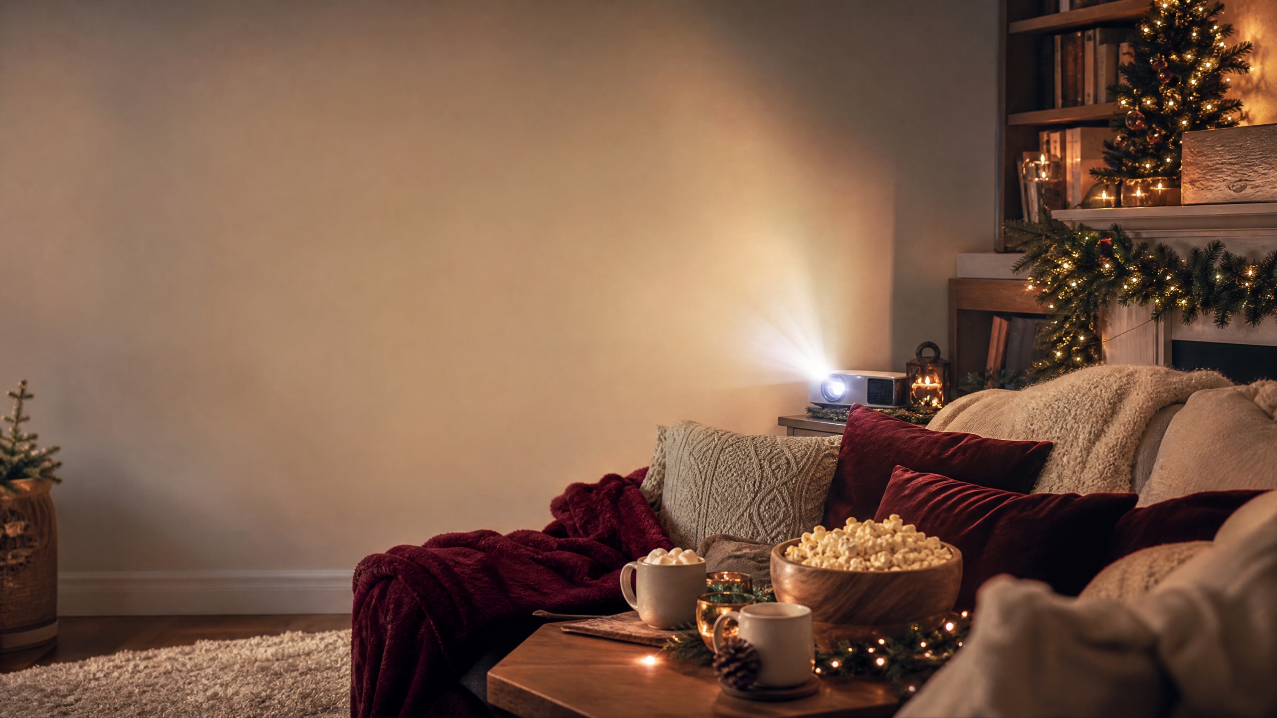 The Christmas Movie-Night Setup That Makes Staying In Feel Like an Occasion