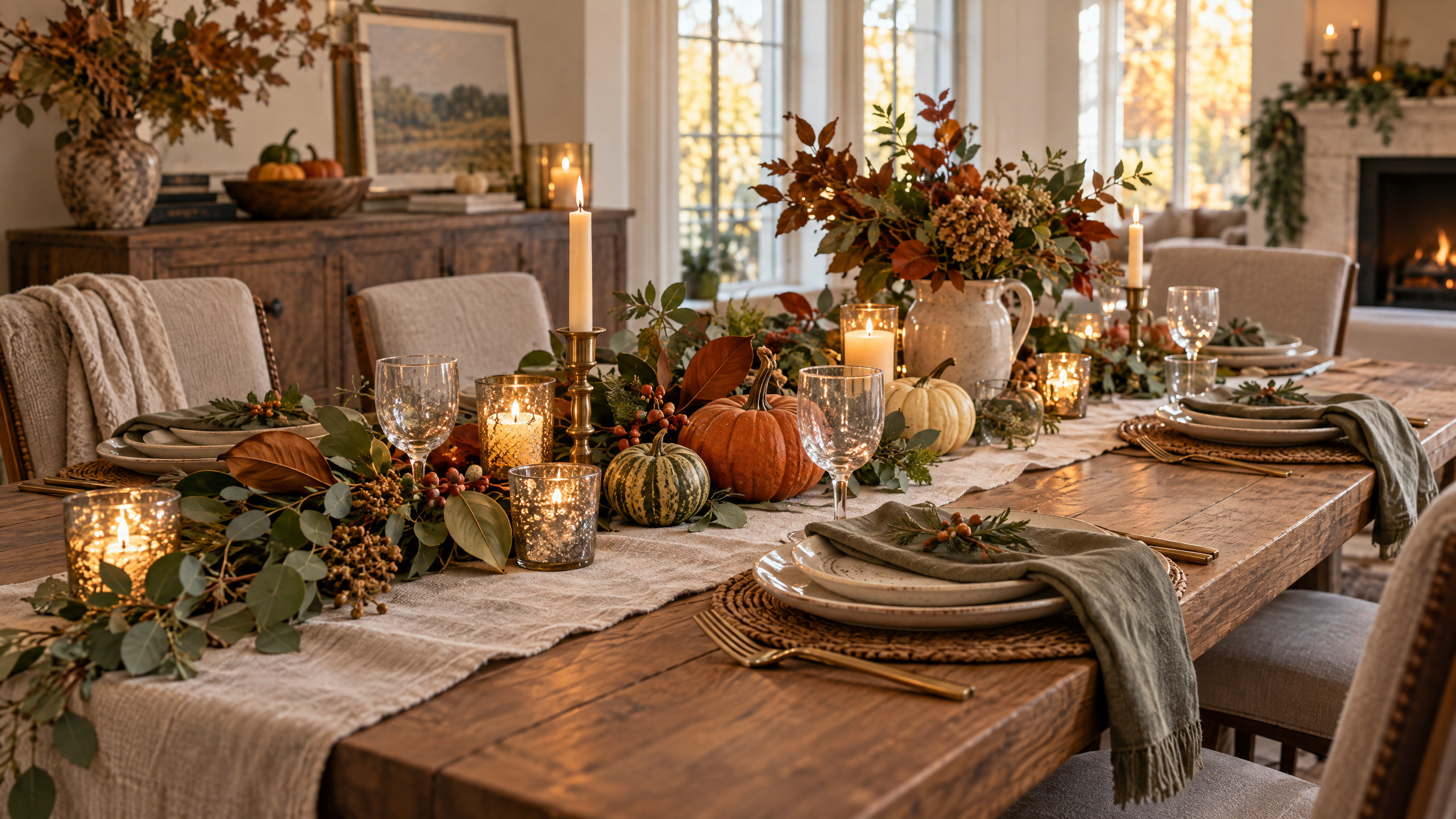 An Inclusive Thanksgiving Table: Comfortable Seating, Clear Serving Space, and Thoughtful Details