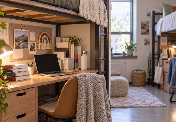 Dorm Desk Decor Ideas: Build a Functional Study Zone in a Shared Room