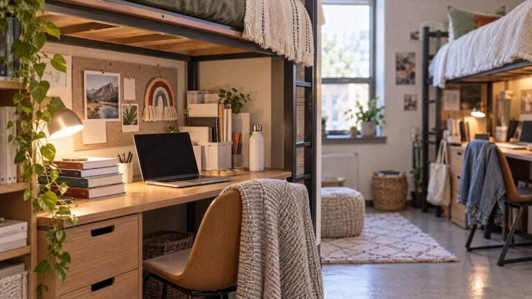 Dorm Desk Decor Ideas: Build a Functional Study Zone in a Shared Room