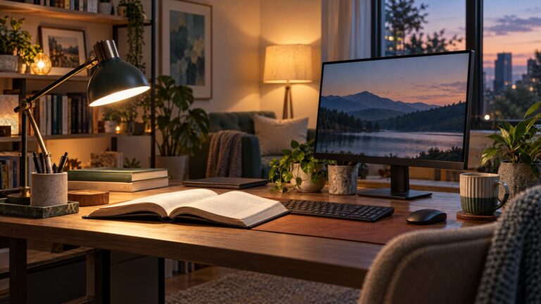 Desk Lighting Ideas: Layer Light for Reading, Screen Work, and Video Calls